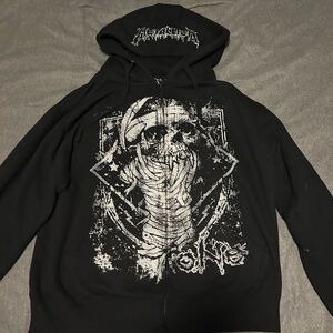 Black Metallica Zip-Up Hoodie